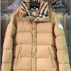 Burberry Tan Puffer Jacket